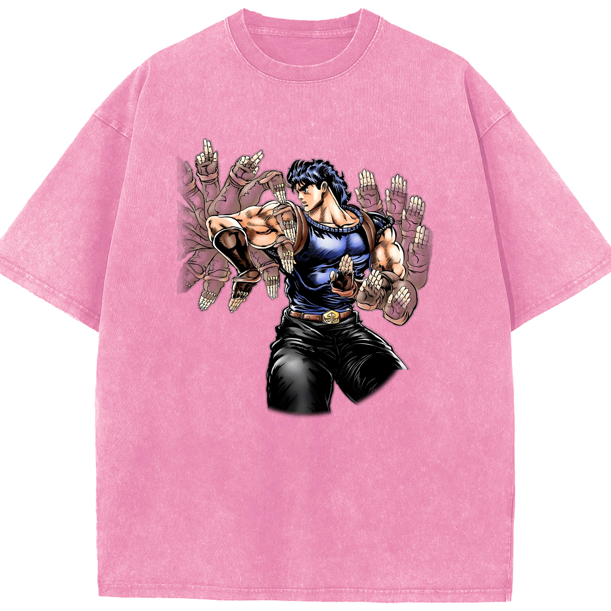 （画像用） ジョジョの奇妙な冒険 /ジョナサン?ジョースター JoJo's Bizarre Adventure Jonathan Joestar 綿100% ヴィンテージ風 半袖Tシャツ（フロントプリント）